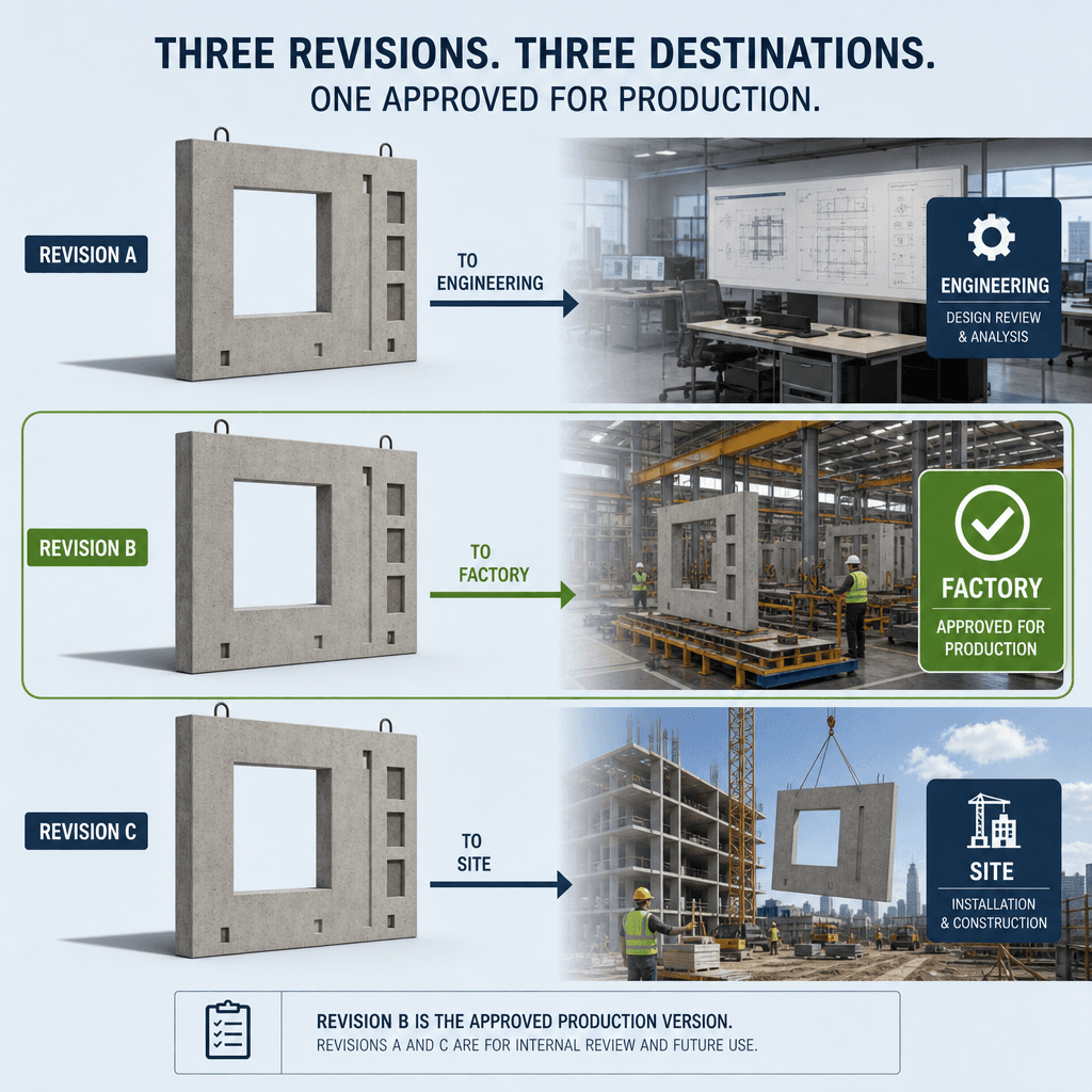 One Panel, Three Versions: Unraveling the Hidden Risks in Precast Production